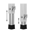 GUIL PTA5-T/40-60 ножка телескопическая, регулировка высоты от 40 см до 60 см