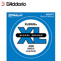 D'ADDARIO XLB028W Одиночная струна для бас гитары