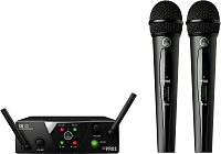 AKG WMS40 Mini2 Vocal Set US25BD (537.9/540.4МГц) вокальная радиосистема с приёмником AKG SR40 Mini Dual и двумя ручными передатчиками AKG HT40 mini с капсюлем AKG D88