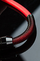 JOYO CM-18 red инструментальный кабель, длина 3 метра, jack TS  jack TS 6.3 мм, цвет полупрозрачный красный