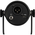 SHURE MV7-K гибридный широкомембранный USB/XLR микрофон для записи/стримминга речи и вокала, цвет черный