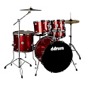 DDRUM D2 522 RSP  ударная установка, цвет Red Sparkle, 10"-12"-16"-22"-14"х6.5"