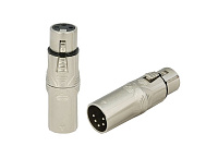 ROXTONE RA5XF3XM Переходник с 5-контактного XLR "мама" на 3-контактный XLR "папа"