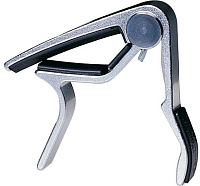 DUNLOP 84FN Acoustic Trigger Flat Nickel Каподастр для вестерн-гитары, плоский, никель