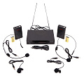 AUDIOVOICE WL-22HPM радиосистема с 2 головными и 2 петличными микрофонами