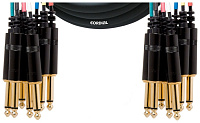Cordial CML 8-0 PP 3 C мультикор 8xмоно-джек 6,3 мм/8xмоно-джек 6,3 мм, 3,0 м, черный