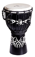 YUKA DJWTT07-16  джембе, веревочная настройка, размер: 7"(18см) x 16"(40см), материал - дерево, мембрана - натуральная кожа, серия Tribal Tattoo