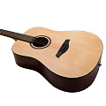 ROCKDALE Aurora D5 NGL Акустическая гитара дредноут, цвет натуральный, глянцевое покрытие