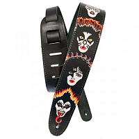 PLANET WAVES 25LK04 гитарный ремень, кожа, серия KISS Strap Collection, рисунок Rock and Roll OVER
