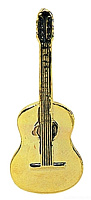 GEWA PINS Classic guitar значок классическая гитара, позолоченный