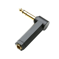 Adam Hall 7894  переходник 1/4" угловой Stereo Jack (M) - (F)