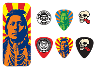 DUNLOP JVHPT02H Van Hamersveld Indian Pick Tin Набор медиаторов в жестяном коробке, жесткие (6 шт)