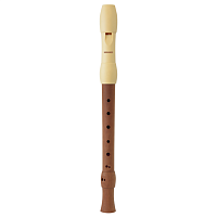 HOHNER B95860  блокфлейта, С-Soprano, система барокко, корпус - дерево, мундштук - пластик цвета слоновая кость