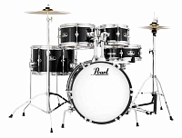 Pearl RSJ465C/C31  ударная установка из 5-ти барабанов, цвет Jet Black, стойки и тарелки в комплекте