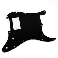 Hosco H-SC-B3P-4  Пикгард Strat-style, modern,  1H, черный, трехслойный (ВWB), ПВХ