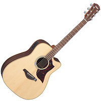 YAMAHA A1R электроакустическая гитара Natural. Верхняя дека-массив ситхинской ели, нижняя дека-палисандр, обечайка-палисандр, гриф-красное дерево, накладка на гриф-палисандр, бридж-черное дерево, колки литые хромированные, предусилитель System 66 Analog