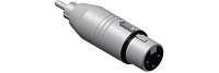 Procab VC130 Переходник XLR 3-pin папа -  RCA мама