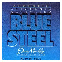 Dean Markley 2032 Blue Steel XL струны для акустической гитары, 92% медь, 8% цинк, толщина 10-48