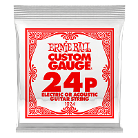 Ernie Ball 1024 струна для электро- и акустических гитар. Сталь, калибр .024