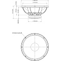 Eighteen Sound 18LW2400/4  18" динамик с расширенным НЧ диапазоном, 4 Ом, 1200 Вт AES, 98 дБ, 31-2500 Гц