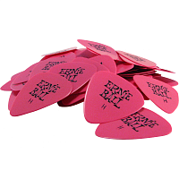 Ernie Ball 9125 медиатор, 0,94 мм, розовый цвет, логотип Ernie Ball