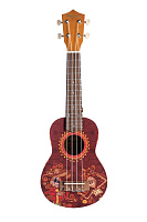 Bamboo BU-21 Mexico Culture Line укулеле сопрано с чехлом, рисунок "Мексика"