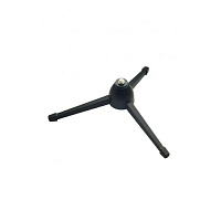K&M 23105-300-55 настольная микрофонная стойка, складная, высота 70 мм, пластик, чёрная