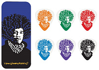 DUNLOP JVHPT03M Van Hamersveld Jimi Pick Tin Med Набор медиаторов в жестяном коробке, средние (6 шт)