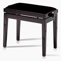 Hidrau BG27 Rosewood Matt 3 (TC9) банкетка, сатинированное красное дерево, черный вельвет