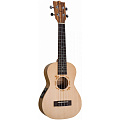FLIGHT DUC525 EQ SP/ZEB  укулеле концерт со звукоснимателем, верхняя дека массив ели, корпус зебрано,  чехол в комплекте