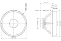 Eighteen Sound 21LW1400/8 21" динамик НЧ, 8 Ом, 1400 Вт, AES 99dB, 24-2000 Гц