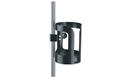 K&M 16022-000-55 BLACK держатель для бутылки(до 95 mm) с крепл. к стойке (до 30 mm) 0.4 kg.