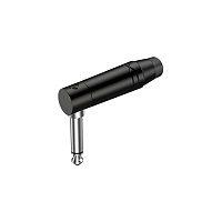ROXTONE RJ2RPP-BK-BN Разъем 6.3 мм моноджек угловой, цвет черный