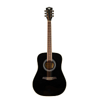 ROCKDALE Aurora D6 BK Gloss акустическая гитара, дредноут, цвет черный, глянцевое покрытие