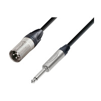 ROXTONE NMXJ230/1 Кабель микрофонный XLR папа - 6.3 мм моно джек, длина 1 метр
