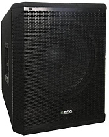 ECO PRESTO SUB-15A (T) Активная акустическая система низкочастотная (сабвуфер). Мощность 500 Вт (RMS), динамик 15", усилитель класса D, встроенный стереокроссовер