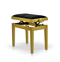 Hidrau BG27 Oak Gloss (TC6) банкетка, полированный дуб, бежевый вельвет