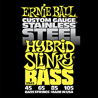 Ernie Ball 2843 струны для бас-гитары Stainless Steel Bass Hybrid Slinky (45-65-85-105)