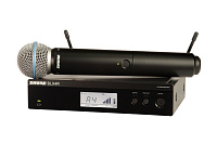 SHURE BLX24RE/B58 M17 662-686 MHz радиосистема вокальная с капсюлем микрофона BETA 58. Кронштейны для крепления в рэк