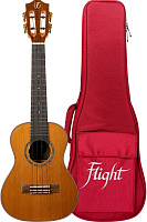 FLIGHT DIANA C укулеле концерт, топ массив кедра, орех, цвет натуральный, чехол в комплекте