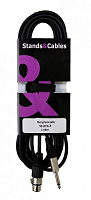 STANDS & CABLES MC-001XJ-5 микрофонный кабель XLR мама - JACK моно, длина 5 метров
