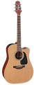 TAKAMINE PRO SERIES 1 P1DC электроакустическая гитара типа DREADNOGHT CUTAWAY с кейсом, цвет натуральный