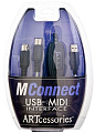 ART MCONNECT кабель USB-MIDI, DIN5 x 2- USB, длина 2 метра