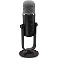 Behringer BIGFOOT конденсаторный USB-микрофон, 3 капсюля, диаграммы: двунаправленная, кардиоидная, всенаправленная, стерео. Разъемы: USB, 3,5 мм Jack 