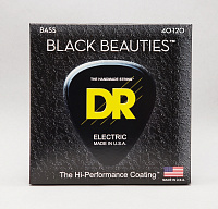 DR BKB5-40 струны для 5-струнной бас-гитары, калибр 40-120, серия BLACK BEAUTIES™, обмотка нержавеющая сталь, покрытие есть