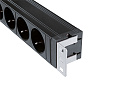 K&M 28674-000-55 сетевой распределитель в пластиковом корпусе и кнопкой включения/выключения, 7 розеток с заземлением