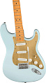 FENDER SQUIER 40th ANN Stratocaster MN Aged Hardware Satin Sonic Blue электрогитара, цвет голубой