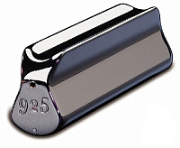 DUNLOP 925 Ergo Tone bar, Chromed Brass (5.35 oz. 5/8” x 2-7/8”) Слайд-брусок, хромированная латунь