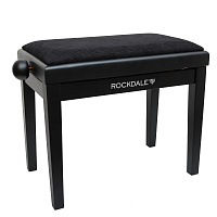 ROCKDALE RHAPSODY 131 SV BLACK деревянная банкетка с регулировкой высоты, цвет корпуса черный, сиденье - черный вельвет в рубчик