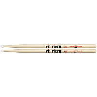 VIC FIRTH 2BN  барабанные палочки, тип 2B с нейлоновым наконечником, материал - гикори,, длина 16 1/4", диаметр 0,630", серия American Classic